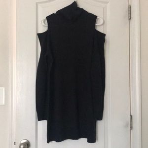Black sweater w/ open shoulders